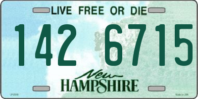 NH license plate 1426715
