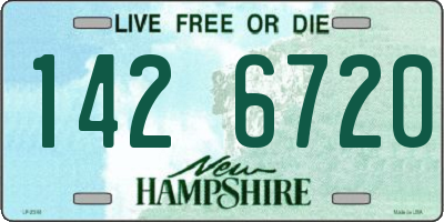 NH license plate 1426720