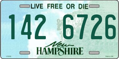 NH license plate 1426726