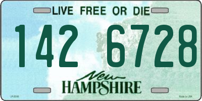 NH license plate 1426728