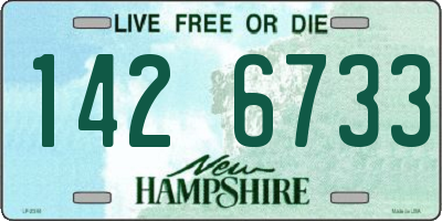 NH license plate 1426733