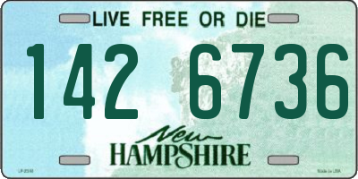 NH license plate 1426736