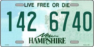 NH license plate 1426740