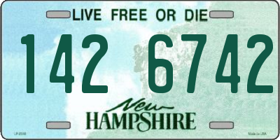 NH license plate 1426742