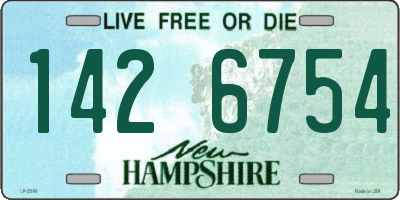 NH license plate 1426754