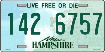NH license plate 1426757