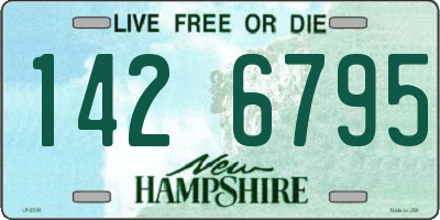NH license plate 1426795