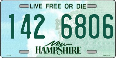 NH license plate 1426806