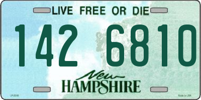 NH license plate 1426810