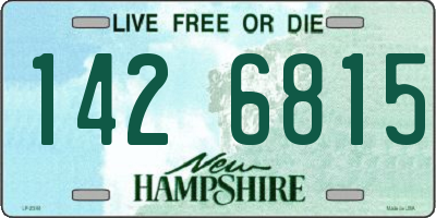 NH license plate 1426815
