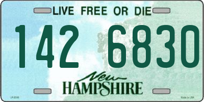 NH license plate 1426830