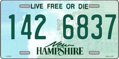 NH license plate 1426837