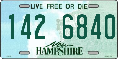 NH license plate 1426840