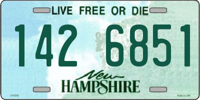 NH license plate 1426851
