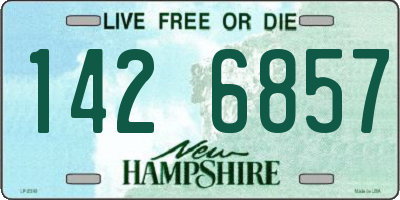 NH license plate 1426857