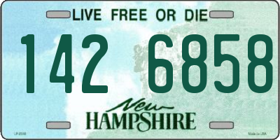 NH license plate 1426858