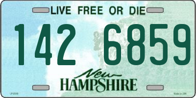 NH license plate 1426859