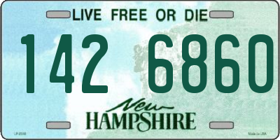 NH license plate 1426860