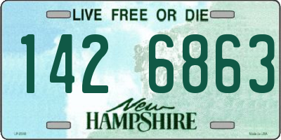 NH license plate 1426863