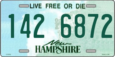NH license plate 1426872