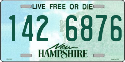 NH license plate 1426876