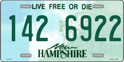 NH license plate 1426922