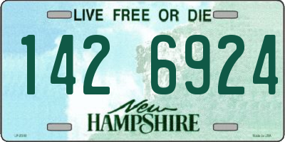 NH license plate 1426924