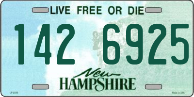 NH license plate 1426925