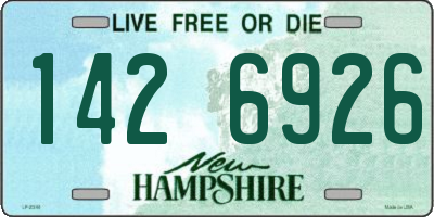 NH license plate 1426926