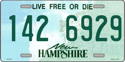NH license plate 1426929