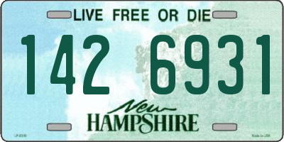NH license plate 1426931