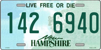 NH license plate 1426940