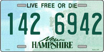 NH license plate 1426942