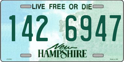 NH license plate 1426947