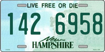 NH license plate 1426958