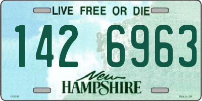 NH license plate 1426963