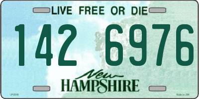 NH license plate 1426976