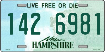 NH license plate 1426981