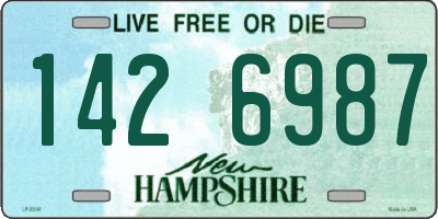 NH license plate 1426987