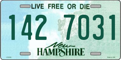 NH license plate 1427031