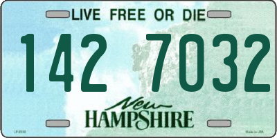 NH license plate 1427032