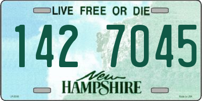 NH license plate 1427045