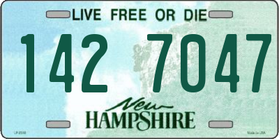 NH license plate 1427047