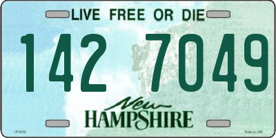 NH license plate 1427049