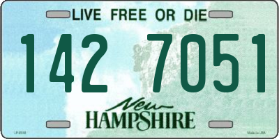 NH license plate 1427051