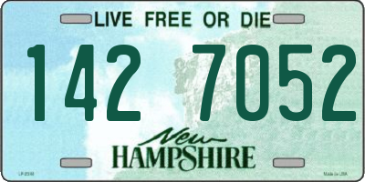 NH license plate 1427052