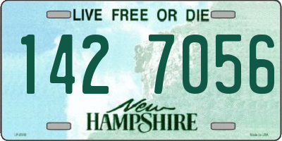 NH license plate 1427056