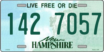 NH license plate 1427057