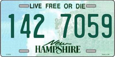 NH license plate 1427059