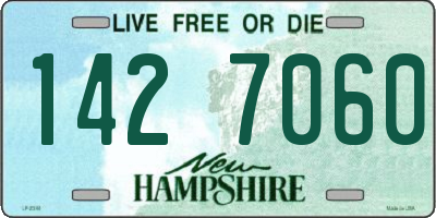 NH license plate 1427060